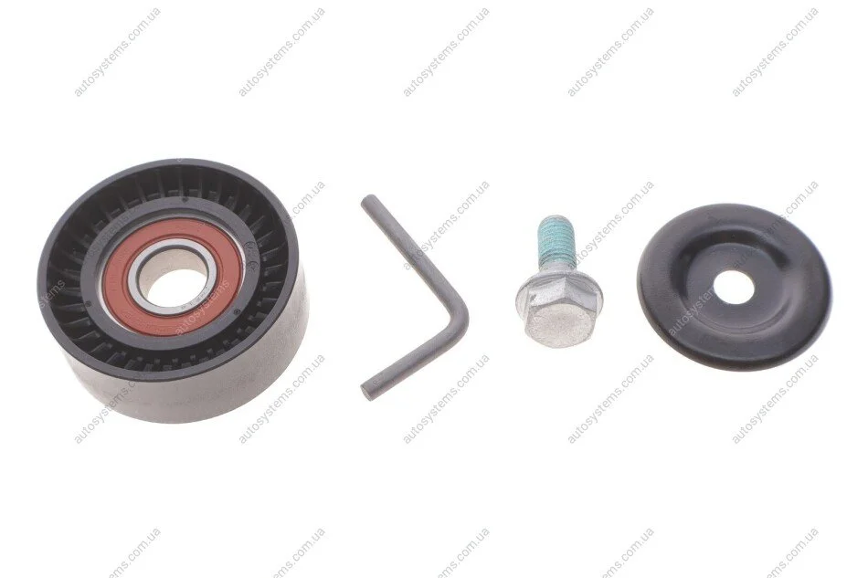 Ролик генератора Skoda Octavia/VW Golf V/VI 1.8TSI/2.0TDI 05- (натяжний) (к-кт) FEBI BILSTEIN 170252 (фото 1)