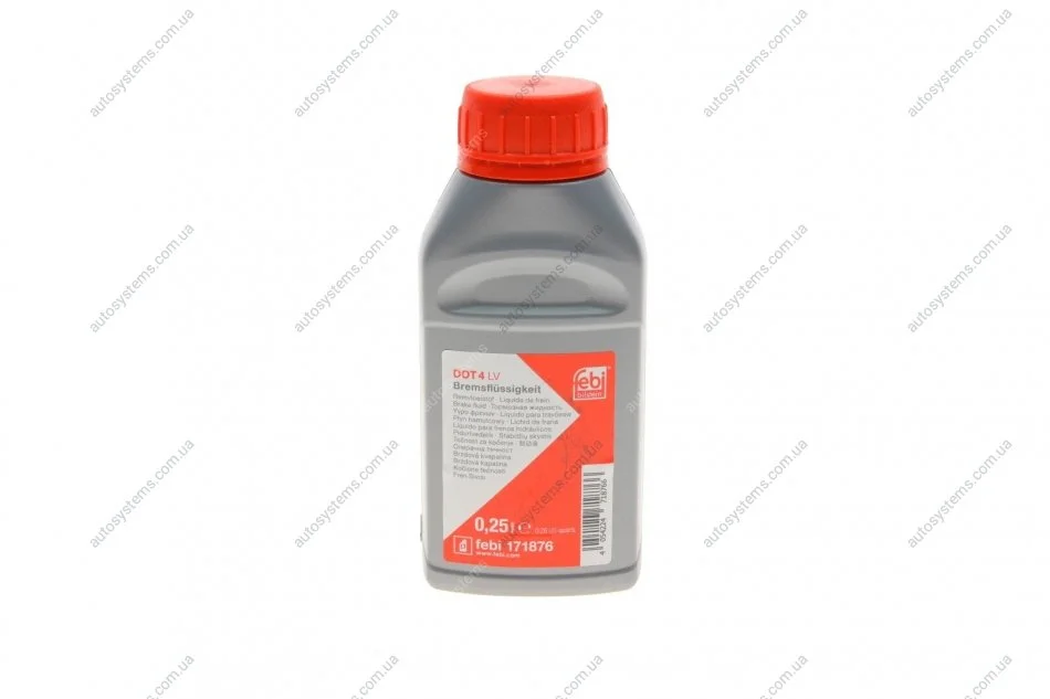 Рідина гальмівна DOT4 LV (0.25L) FEBI BILSTEIN 171876 (фото 1)