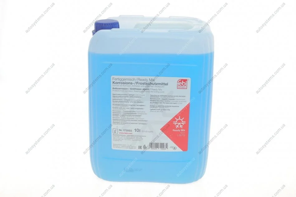 Антифриз (синій) Readymix G11 (-35°C готовий до застосування) (10 л) FEBI BILSTEIN 172003 (фото 1)