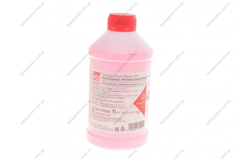 Антифриз готов к использованию G12, -35°C, 1л. красный FEBI BILSTEIN 172005 (фото 1)