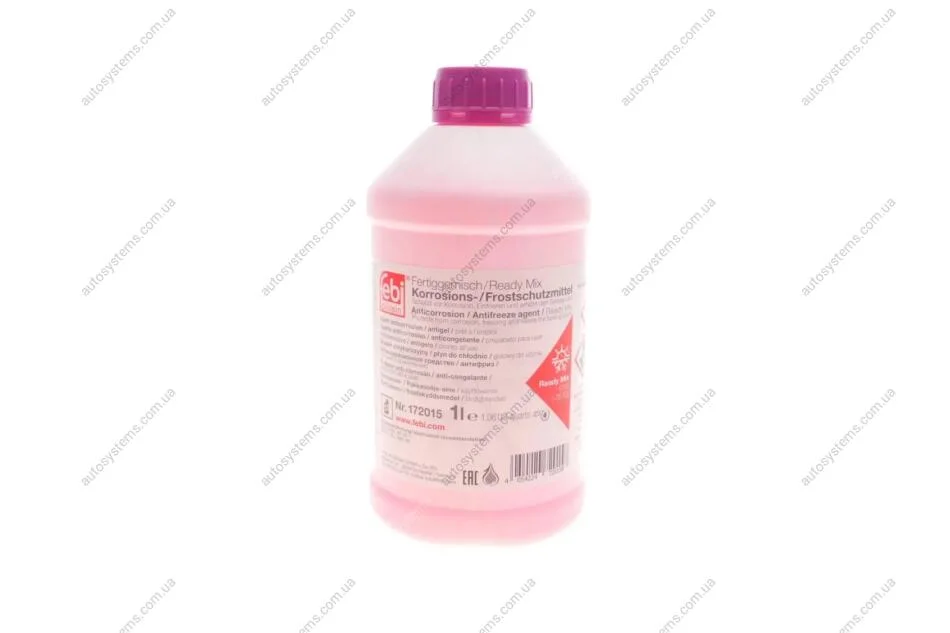 Антифриз готов к использованию G13, -35°C, 1л. фиолетовый FEBI BILSTEIN 172015 (фото 1)
