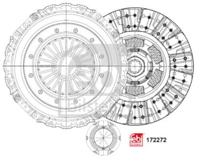 Комплект сцепления FEBI BILSTEIN 172272