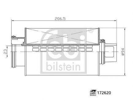 Фільтр масляний FEBI BILSTEIN 172620