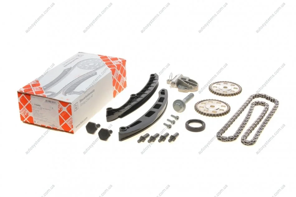 Комплект ланцюга ГРМ Seat Ibiza IV/Toledo IV 1.2 08-15/Skoda Fabia/Rapid 1.2 07-14 (z=130) FEBI BILSTEIN 174469 (фото 1)