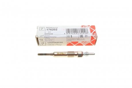 Свічка розжарювання Renault Megane III/Scenic III 1.9dCi 08- (4.4V) M10x1.0 (L=91mm) Euro 5 FEBI BILSTEIN 176202