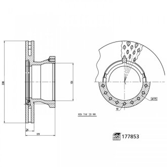 Диск тормозной FEBI BILSTEIN 177853