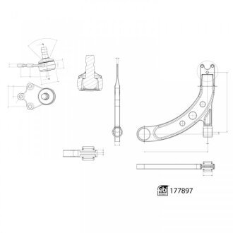 Рычаг подвески FEBI BILSTEIN 177897