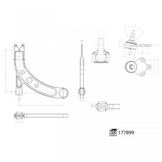 Рычаг подвески FEBI BILSTEIN 177899