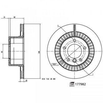 Диск тормозной FEBI BILSTEIN 177982