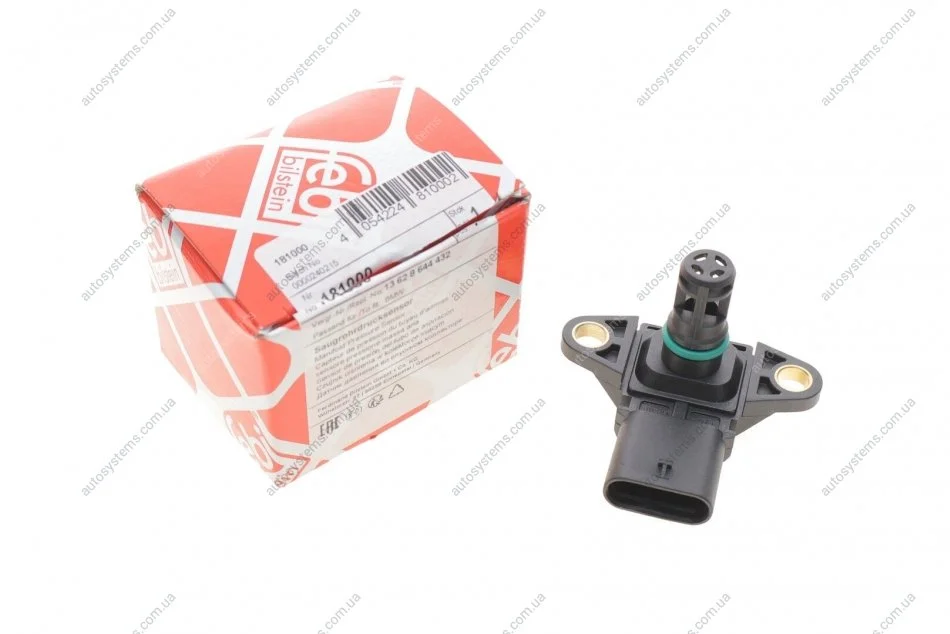 Датчик тиску наддува BMW 3 (E90/F30/F80)/5 (F10/G30/F90)/7 (F01-F04/G11/G12) 05- N20/N26/N54/N55/N63/S55/S63 FEBI BILSTEIN 181000 (фото 1)