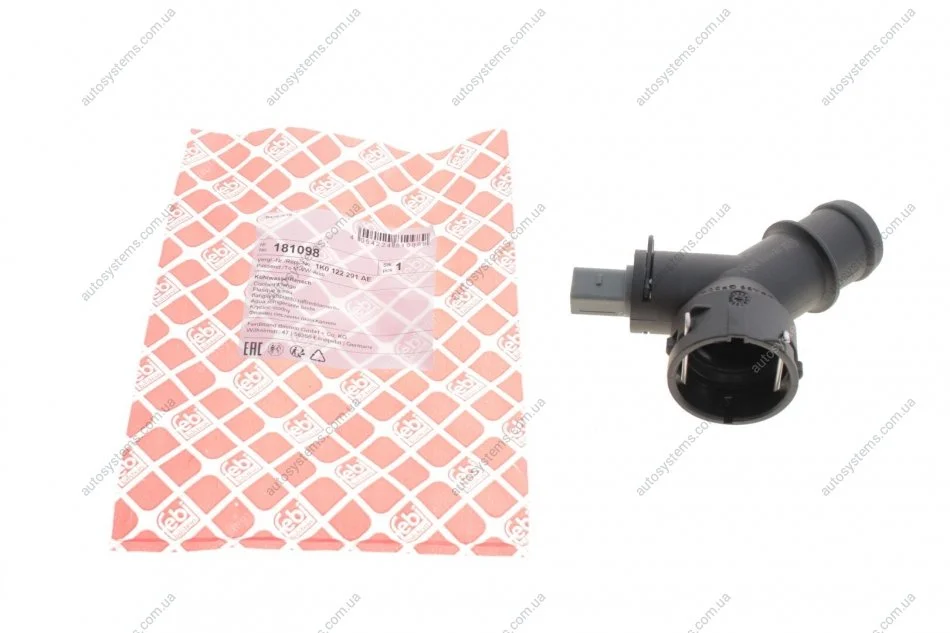 Фланець системи охолодження VW Caddy III/Passat 1.4-3.6 03-15 FEBI BILSTEIN 181098 (фото 1)