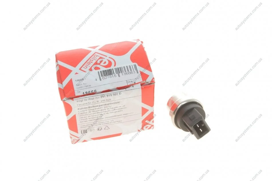 Датчик температури охолоджуючої рідини VW Caddy II/LT 28-55/T4 FEBI BILSTEIN 18666 (фото 1)