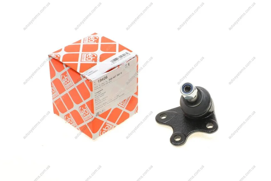 Опора кульова (передня/знизу/L) Skoda Fabia/VW Polo 1.2/1.9TDI 99-15 FEBI BILSTEIN 19406 (фото 1)