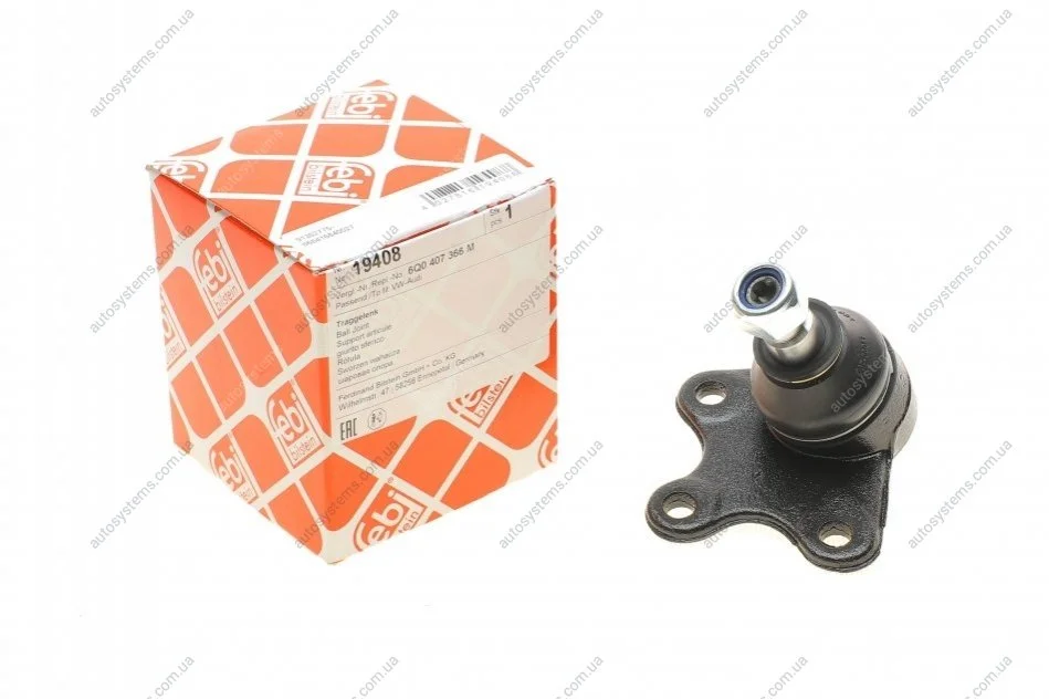 Опора кульова (передня/знизу/R) Skoda Fabia/VW Polo 1.2/1.9TDI 99-10 FEBI BILSTEIN 19408 (фото 1)