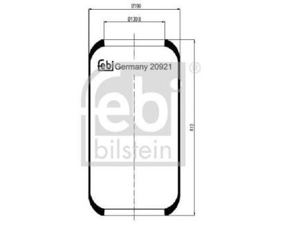 Кожух пневматической рессоры FEBI BILSTEIN 20921