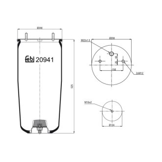 Кожух пневматической рессоры FEBI BILSTEIN 20941