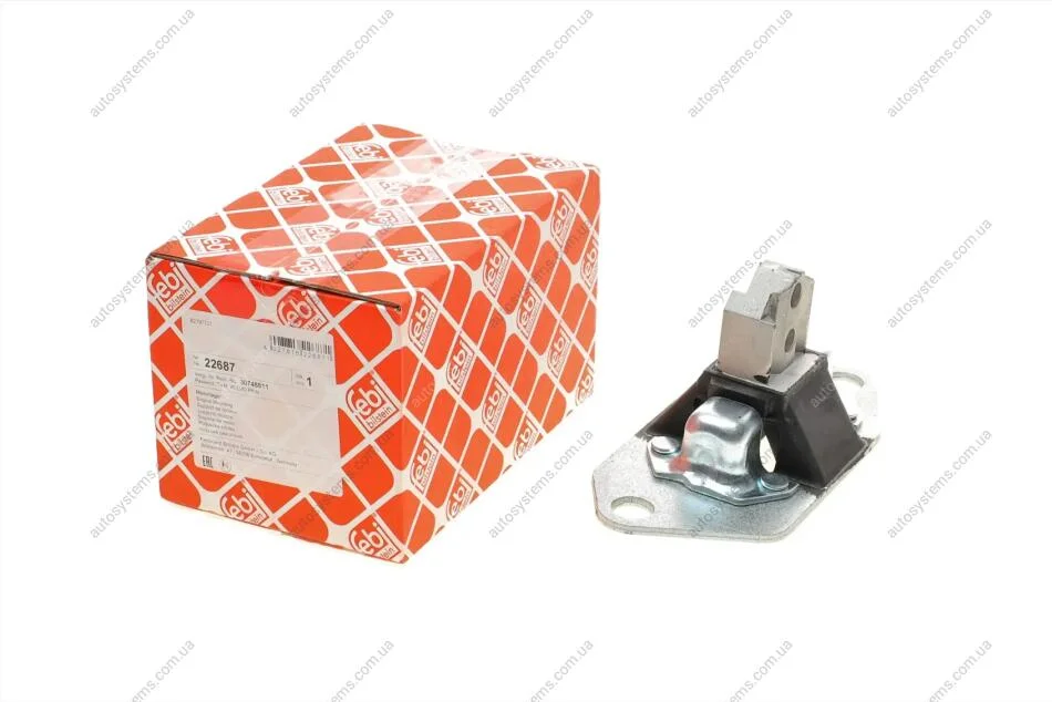Подушка двигуна (R) Volvo S60/S80/XC70/XC90 2.4D/2.5TDI 97-14 FEBI BILSTEIN 22687 (фото 1)