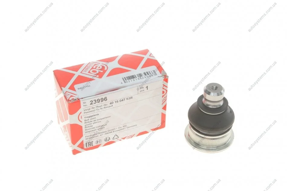 Опора кульова (передня/знизу) Renault Clio/Logan/Megane/Scenic 02- FEBI BILSTEIN 23996 (фото 1)