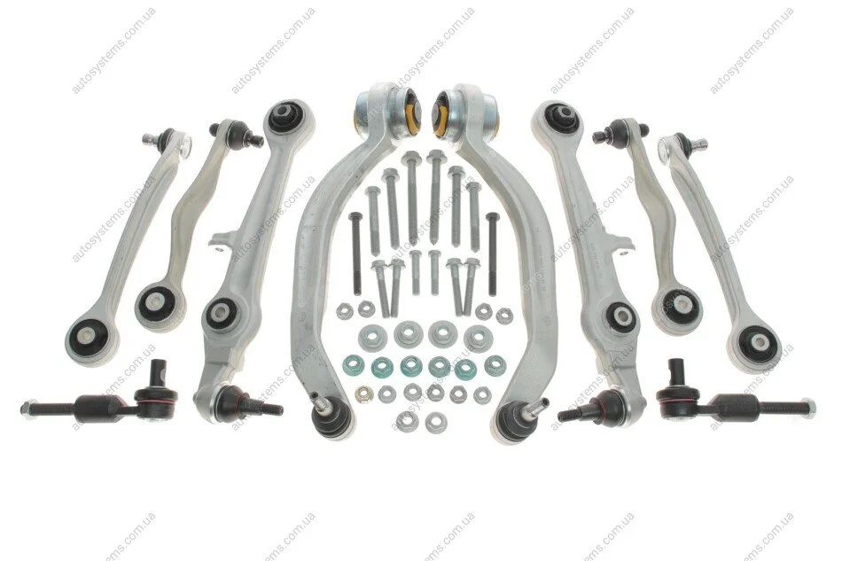 Комплект важелів підвіски (передньої) Audi A4 94-00/A6 97-05/VW Passat B5 00-05 (тонкий палец/повний) FEBI BILSTEIN 24900 (фото 1)