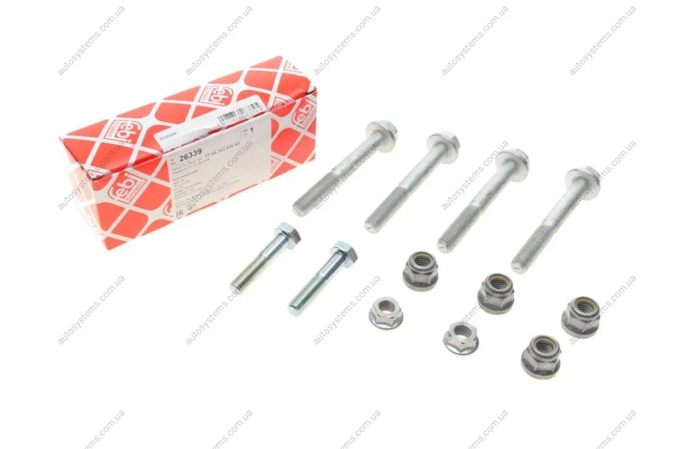Комплект болтів важеля (переднього) Renault Megane/Logan/Kangoo/Clio 98- FEBI BILSTEIN 26339 (фото 1)