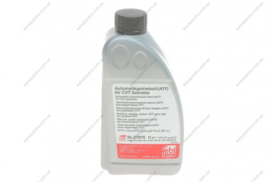Олива трансмісійна АКПП CVT (1L) MB236.20/VW TL 52180/ FEBI BILSTEIN 27975 (фото 1)