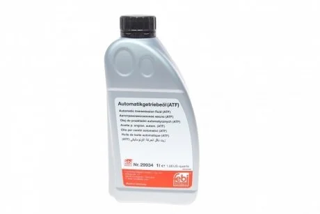 Олива ATF (1L) Dexron III/BMW ATF 6/Ford WSS-M2C922-A1/Toyota T-II,T-III FEBI BILSTEIN 29934