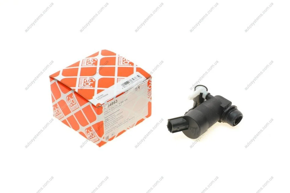 Насос омивача скла (дуальний) Ford Mondeo/Focus 00- FEBI BILSTEIN 34863 (фото 1)
