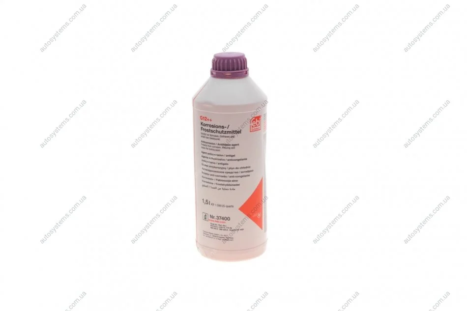 Антифриз-концентрат G12++ ANTIFREEZE, фиолетовый, 1,5л FEBI BILSTEIN 37400 (фото 1)