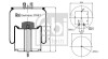 Кожух пневматической рессоры FEBI BILSTEIN 37643 (фото 1)