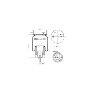 Кожух пневматической рессоры FEBI BILSTEIN 38667