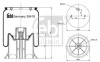 Кожух пневматической рессоры FEBI BILSTEIN 39418 (фото 1)