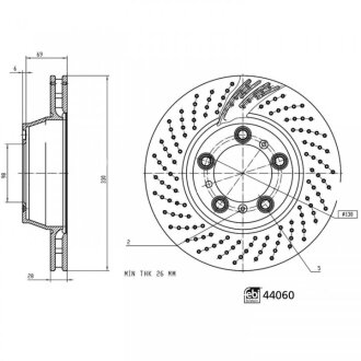Диск тормозной FEBI BILSTEIN 44060