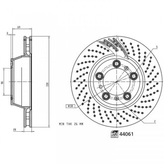 Диск тормозной FEBI BILSTEIN 44061