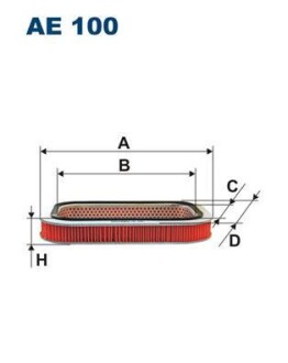 Воздушный фильтр FILTRON AE100