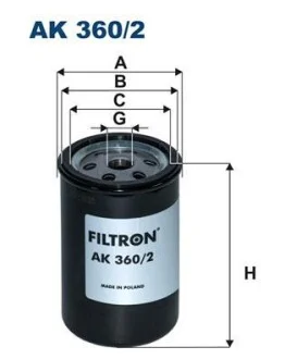 Воздушный фильтр FILTRON AK 360/2