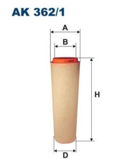 Воздушный фильтр FILTRON AK 362/1