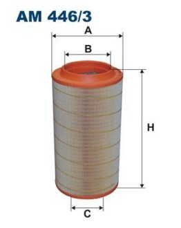 Воздушный фильтр FILTRON AM 446/3