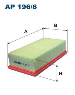 Воздушный фильтр FILTRON AP 196/6