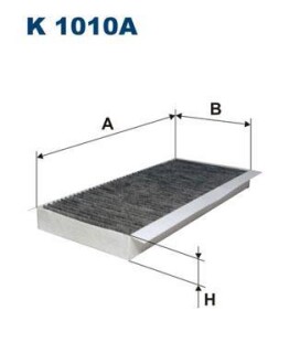 Фильтр салона с активированным углем FILTRON K 1010A