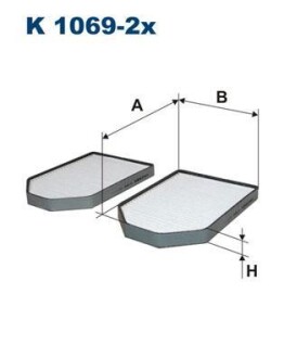 Фильтр салона FILTRON K 1069-2X