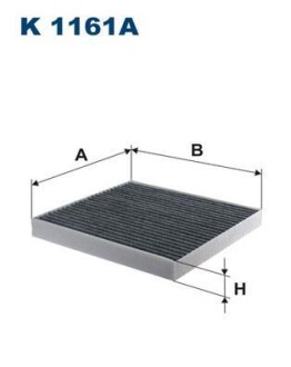Фильтр салона с активированным углем FILTRON K 1161A