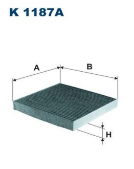 Фильтр салона с активированным углем FILTRON K 1187A