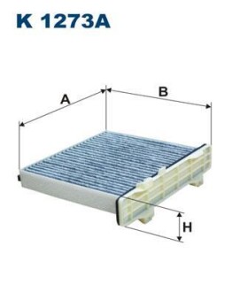 Фильтр салона с активированным углем FILTRON K 1273A