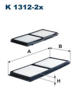 Фильтр салона FILTRON K 1312-2X