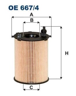 Масляный фильтр FILTRON OE 667/4