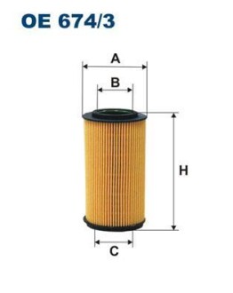 Масляный фильтр FILTRON OE 674/3