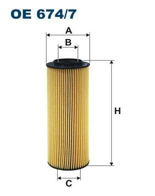 Масляный фильтр FILTRON OE 674/7 (фото 1)
