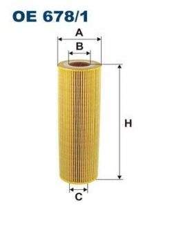 Фильтр масляний FILTRON OE 678/1