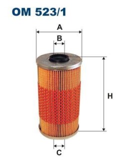 Масляный фильтр FILTRON OM 523/1