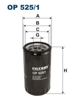 Масляный фильтр FILTRON OP 525/1